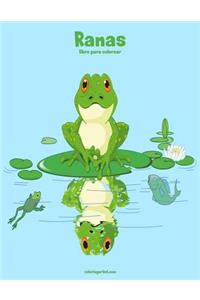 Ranas libro para colorear 1