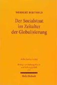 Der Sozialstaat Im Zeitalter Der Globalisierung