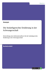 bedarfsgerechte Ernährung in der Schwangerschaft: Entwicklung eines Informationsflyers für die bedarfsgerechte Ernährung in der Schwangerschaft