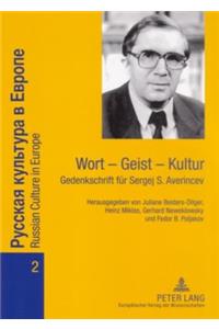 Wort - Geist - Kultur