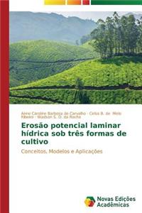 Erosão potencial laminar hídrica sob três formas de cultivo