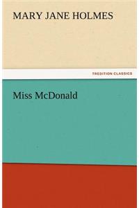 Miss McDonald