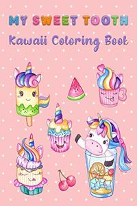 My Sweet Tooth Kawaii Coloring Book