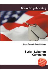 Syria Lebanon Campaign