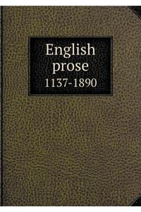 English Prose 1137-1890