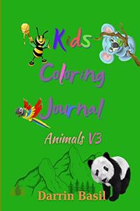 Kids Coloring Journal Animals V3