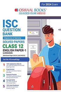 Oswaal ISC Question Bank Class 12 English Paper-1 Language Book (For 2024 Board Exams)
