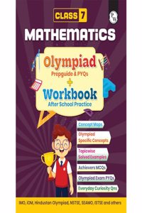 PW Olympiad Plus Workbook For Class 7 Maths Prepguide, PYQs and Worksheets (Paperback, PW)