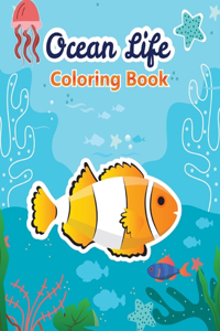 ocean life coloring book for kids Ages 4 to 10