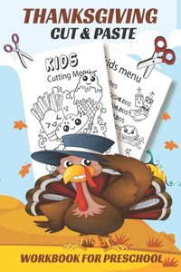 Thanksgiving Cut & Paste Workbook for Preschool