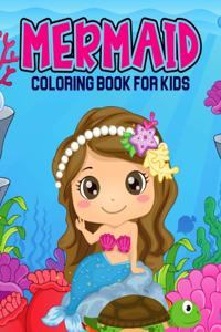Mermaid Coloring Book for Kids