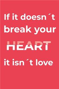 If It Doesn't Break Your Heart, Isn't Love