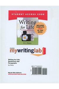 MyLab Writing with Pearson eText -- Standalone Access Card -- for Writing for Life