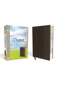 NIV, Quest Study Bible, Leathersoft, Brown/Gray