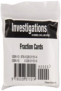 Investigations 2008 Fraction Cards Grade 5