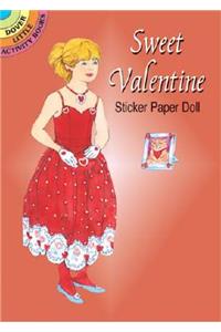 Sweet Valentine Sticker Paper Doll