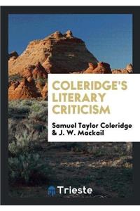 Coleridge's Literary Criticism