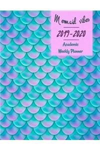 Mermaid Vibes 2019-2020 Academic Weekly Planner