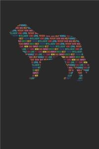 Kuvasz Journal - Kuvasz Notebook 'Word Cloud' - Gift for Kuvasz Lovers