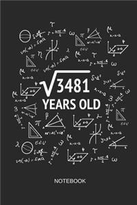 3481 Years Old Notebook