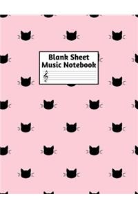 Blank Sheet Music Notebook