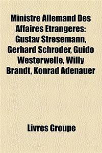 Ministre Allemand Des Affaires Etrangeres