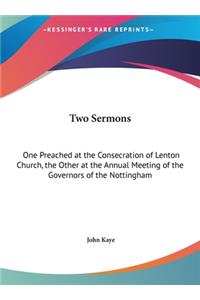 Two Sermons