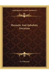 Hermetic and Qabalistic Doctrines
