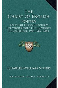 The Christ Of English Poetry
