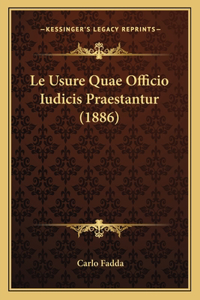 Le Usure Quae Officio Iudicis Praestantur (1886)