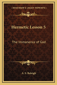 Hermetic Lesson 5