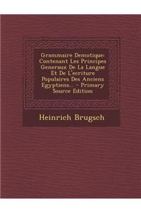 Grammaire Demotique