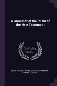 A Grammar of the Idiom of the New Testament