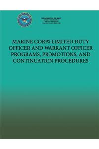 Marine Corps Limited Duty Officer and Warrant Officer Programs, Promotions, and Continuation Procedures