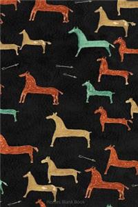 Horses Blank Book