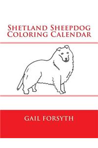 Shetland Sheepdog Coloring Calendar