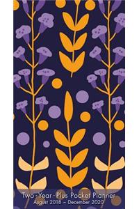 2019 Floral Pattern Two-Year-Plus Pocket Planner: By Sellers Publishing