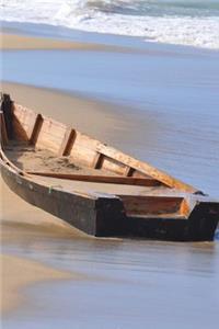 Abandoned Boat on a Sandy Beach Journal