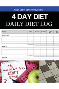 4 Day Diet Daily Diet Log
