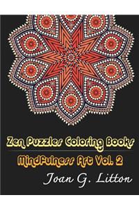 Zen Puzzles Coloring Books Mindfulness Vol. 2: Stress Relieving Patterns