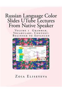 Russian Language Color Slides UTube Lectures From Native Speaker