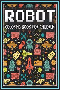 Robot Coloring Book For Children