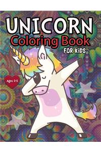 Unicorn Coloring Book for Kids Ages 2-5: : A Fantasy Coloring Book with Magical Unicorns, Beautiful Flowers, and Relaxing Fantasy Scenes