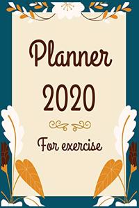 Planner 2020 for exercise