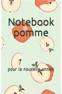 Notebook pomme: pour la nouvelle année