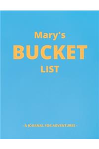 Mary's Bucket List