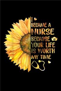 i became a nurse because your life is worth my time