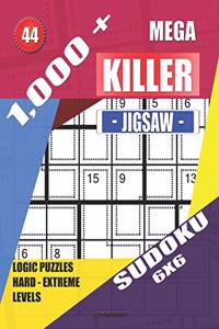 1,000 + Mega jigsaw killer sudoku 6x6