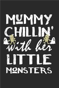 Mummy Chillin' With Her Little Monsters