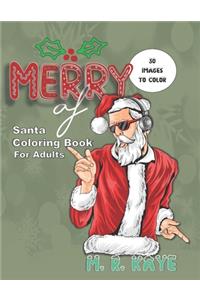 Merry AF - Santa Coloring Book For Adults